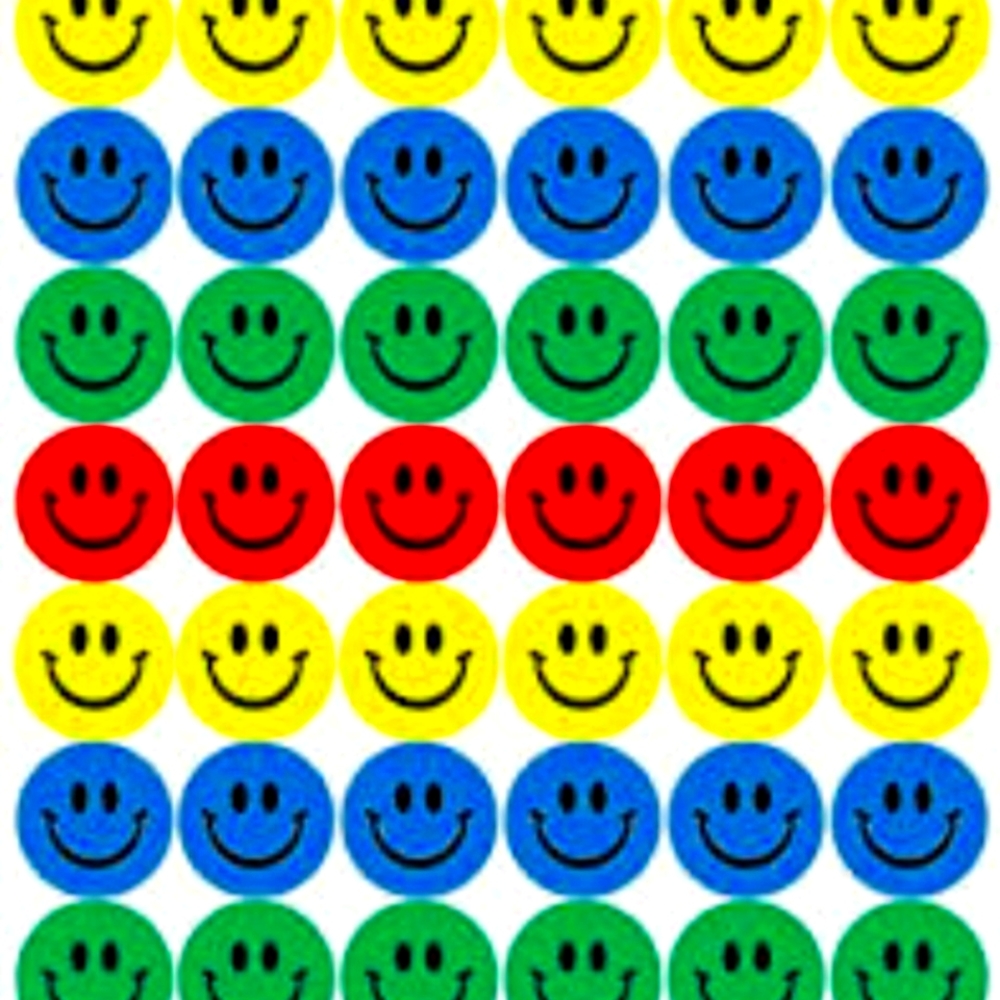40 sheets of smiley stickers 1000 PC